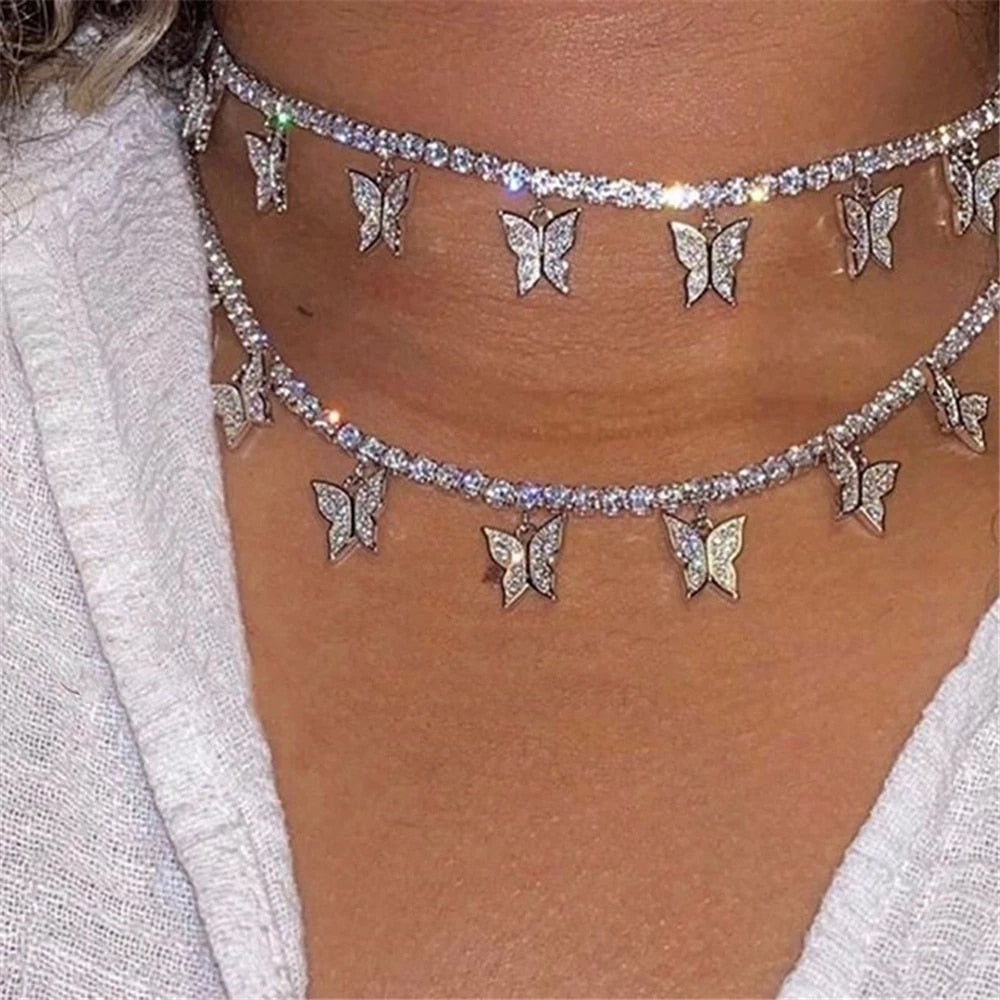 Zirsan- Butterfly Choker Necklace